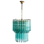 Дизайнерская люстра Blue Lagoon glass бирюзовое стекло  варинант исполнения - 2 | Loft Concept в Красноярске