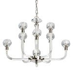 Люстра с 8-ю лампами и гранеными стеклянными плафонами Prism Gala варинант исполнения - 1 | Loft Concept в Красноярске