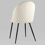 Мягкий стул в бежевом велюре Miruna Chair варинант исполнения - 5 | Loft Concept в Красноярске