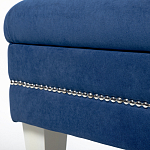 Мягкая банкетка с зоной для хранения Casket Blue варинант исполнения - 3 | Loft Concept в Красноярске