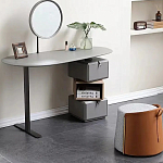 Консоль с зеркалом и  3-мя вращающимися ящиками Eloida варинант исполнения - 5 | Loft Concept в Красноярске