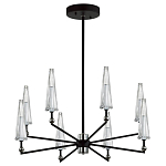 Люстра с прозрачными плафонами из стекла Umbrella варинант исполнения - 1 | Loft Concept в Красноярске