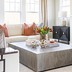 Тумба черная из дерева двухдверная Geometric Double Door Nightstand варинант исполнения - 6 | Loft Concept в Красноярске