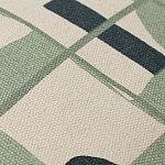 Подушка декоративная зеленого цвета с геометрическим рисунком Divine Abstractions варинант исполнения - 2 | Loft Concept в Красноярске