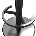 Барный стул вращающийся со спинкой и подлокотниками Douglas Rhombus Синий Велюр варинант исполнения - 4 | Loft Concept в Красноярске