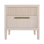 Прикроватная Тумбочка Primo с двумя ящиками Светлый дуб варинант исполнения - 7 | Loft Concept в Красноярске