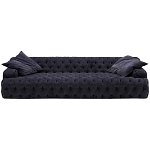 Трехместный диван темно-синий Campion Deep Blue Sofa варинант исполнения - 1 | Loft Concept в Красноярске