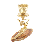 Подсвечник из натурального камня агат светло-коричневый Stone Candlestick варинант исполнения - 4 | Loft Concept в Красноярске