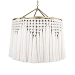 Люстра белая плетеная с кисточками Boho Tassel Chandelier варинант исполнения - 1 | Loft Concept в Красноярске
