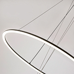 Светодиодная люстра Black LED Circle and Ball Lamp варинант исполнения - 5 | Loft Concept в Красноярске