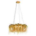 Люстра круглая подвесная с металлическими дугами и длинными цепочками 80 см Atlantis Chain варинант исполнения - 10 | Loft Concept в Красноярске