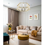 Люстра в форме шестиугольника с хрустальным декором Agace Crystal Chandelier варинант исполнения - 2 | Loft Concept в Красноярске