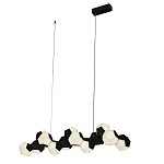 Люстра линейная с геометрическими черно-белыми плафонами Modestra варинант исполнения - 1 | Loft Concept в Красноярске