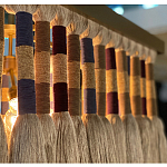 Люстра квадратная плетеная с бахромой Wicker Square Chandelier with Tassels варинант исполнения - 5 | Loft Concept в Красноярске