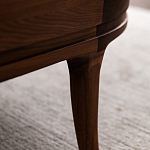 Кофейный стол овальный из дерева с 2-мя ящиками Coffee Walnut Table варинант исполнения - 10 | Loft Concept в Красноярске