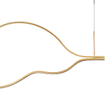 Подвесной светильник волнообразный изогнутый на двух тросах 103 см Spiral Lighting варинант исполнения - 2 | Loft Concept в Красноярске