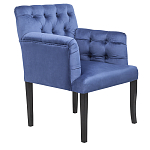 Кресло Addison Chic Armchair deep blue velour варинант исполнения - 1 | Loft Concept в Красноярске