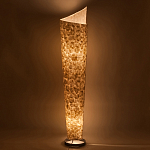 Торшер из перламутра на металлическом каркасе Indonesian Lamps варинант исполнения - 4 | Loft Concept в Красноярске