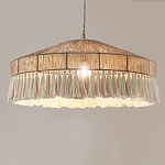 Люстра круглая плетеная с кисточками Dome Sun Glow варинант исполнения - 3 | Loft Concept в Красноярске