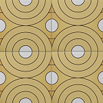 Дизайнерская плитка с узором Диски варинант исполнения - 1 | Loft Concept в Красноярске