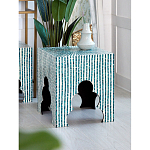 Приставной столик с инкрустацией раковинами устриц Bone Inlay варинант исполнения - 4 | Loft Concept в Красноярске