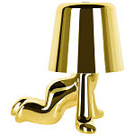Настольная лампа фигурная цвета золото с гладким абажуром Высота 17 см Sophia варинант исполнения - 4 | Loft Concept в Красноярске