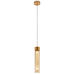 Подвесной светильник золото Sparkling Bubbles Tube Gold Amber Hanging Lamp варинант исполнения - 2 | Loft Concept в Красноярске