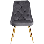 Стул в серой велюровой обивке Ward Grey Velour Chair варинант исполнения - 2 | Loft Concept в Красноярске