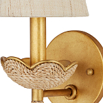 Бра из кованого железа с отделкой плетеной веревкой и сусальным золотом Parisian Style варинант исполнения - 2 | Loft Concept в Красноярске