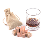 Камни для охлаждения виски из розового мрамора Natural Stone Cube варинант исполнения - 5 | Loft Concept в Красноярске