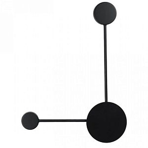 Бра Лофт Vibia Pin Wall Light 2 плафона Черный цвет