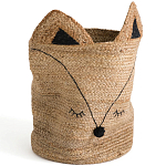 Плетеная корзина для детской в виде лисы Foxy Wicker Basket варинант исполнения - 4 | Loft Concept в Красноярске