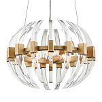 Люстра круглая с прозрачными элементами в форме полумесяца Crystal Crescent варинант исполнения - 2 | Loft Concept в Красноярске