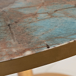 Стол обеденный круглый на золотистом основании Status Model варинант исполнения - 2 | Loft Concept в Красноярске