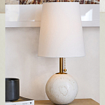 Настольная лампа на круглом основании из натурального камня Bartolomeo варинант исполнения - 4 | Loft Concept в Красноярске