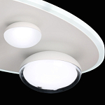 Потолочный светильник овальной формы белого цвета с 4-мя лампами Lunar Pebbles варинант исполнения - 8 | Loft Concept в Красноярске