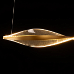 Люстра линейная с изогнутым плафоном Wave Line варинант исполнения - 7 | Loft Concept в Красноярске