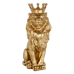 Статуэтка лев с детализированной гривой и изящной короной Lion Crown  варинант исполнения - 1 | Loft Concept в Красноярске