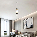 Подвесной светильник с янтарным стеклянным плафоном Amber Queen варинант исполнения - 2 | Loft Concept в Красноярске