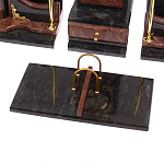 Настольный письменный набор из лемезита и змеевика с декором в виде Орла в подарочной упаковке Successful Leader варинант исполнения - 4 | Loft Concept в Красноярске