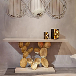 Консоль прямоугольная белая с основанием в виде кактуса Cactus варинант исполнения - 3 | Loft Concept в Красноярске