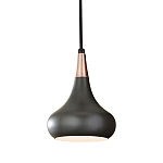  Подвесной светильник с каплевидным плафоном темного цвета Feiss варинант исполнения - 1 | Loft Concept в Красноярске