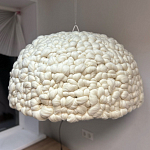 Вязаный подвесной светильник из шерсти Dome Wool Lamp  варинант исполнения - 2 | Loft Concept в Красноярске