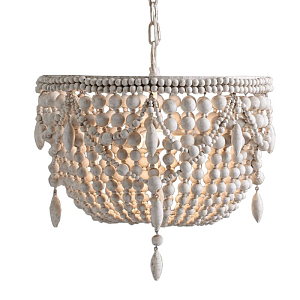 Люстра Anselme White Wood Weathered Chandelier
