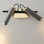 Бра с двумя цилиндрическими плафонами на магнитном креплении Bronze Concert варинант исполнения - 2 | Loft Concept в Красноярске