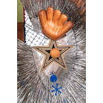 Дизайнерский ковер в виде звезды Poltronova Tappeto Stella Grey Navy Blue Rug варинант исполнения - 3 | Loft Concept в Красноярске