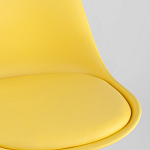 Стул с основой из пластика и мягким сиденьем Arvika Yellow варинант исполнения - 8 | Loft Concept в Красноярске
