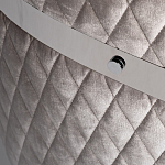 Стул серый велюровый со стеганной спинкой Focus on Convenience варинант исполнения - 3 | Loft Concept в Красноярске