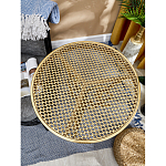 Столик приставной золотистый с орнаментом на столешнице Tanzania варинант исполнения - 8 | Loft Concept в Красноярске