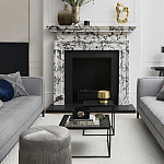 Комплект столиков с квадратными столешницами черные Black Table Combination варинант исполнения - 2 | Loft Concept в Красноярске